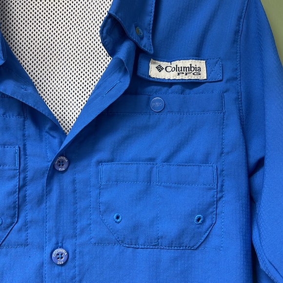 Columbia PFG boys M(8) -blue longsleeve, see all pics - Picture 2 of 8